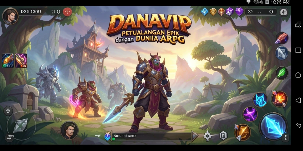 Tampilan gameplay petualangan epik di DANAVIP.