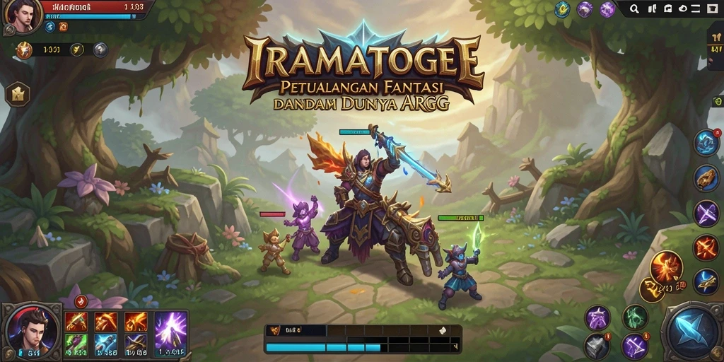 Tampilan gameplay seru dalam IRAMATOGEL yang menampilkan aksi ARPG.