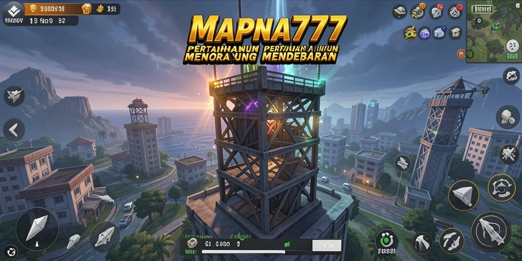Tangkapan layar menunjukkan aksi mendebarkan dalam Tower Defense MAPNA777.