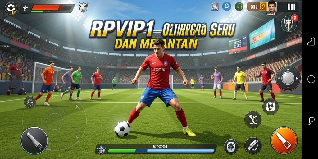 Tampilan gameplay RPVIP1 yang menampilkan aksi olahraga seru.